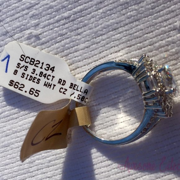 JTV Bella Luce CZ Cocktail Ring - NWT - Sz 7 - Fiery Stones! - Picture 5 of 14